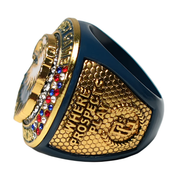 Perfect Game American Flag Ring Gold