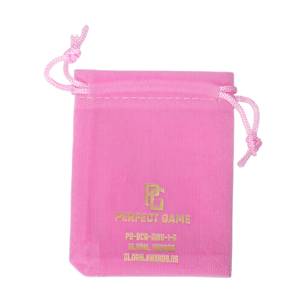 Perfect Game Breast Cancer Ribbon Ring Gold