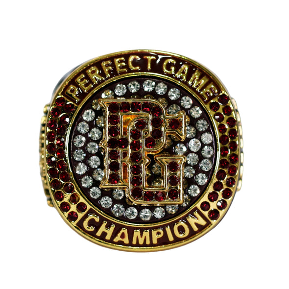 Perfect Game Ring 4 Maroon Champion Front