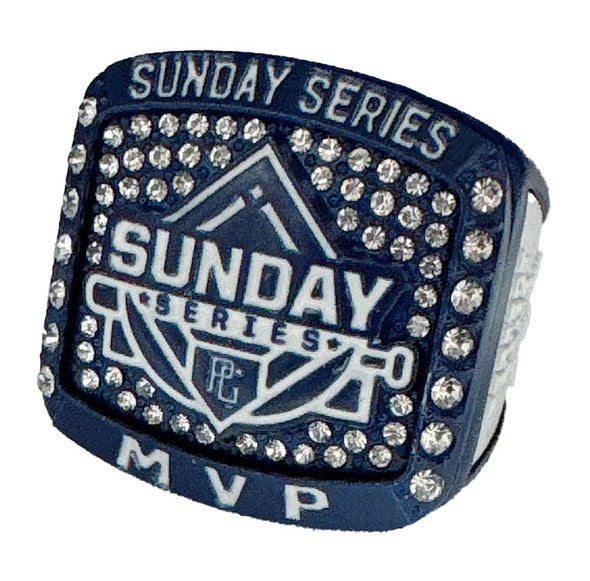 Perfect Game Sunday Series MVP Ring - Blue