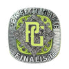 Perfect Game Baseball/Softball Lime/Silver Finalist Ring Front