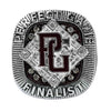 Perfect Game Baseball/Softball Maroon/Silver Finalist Ring Front