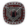 Red/Silver plated Baseball/Softball Championship Rings Front